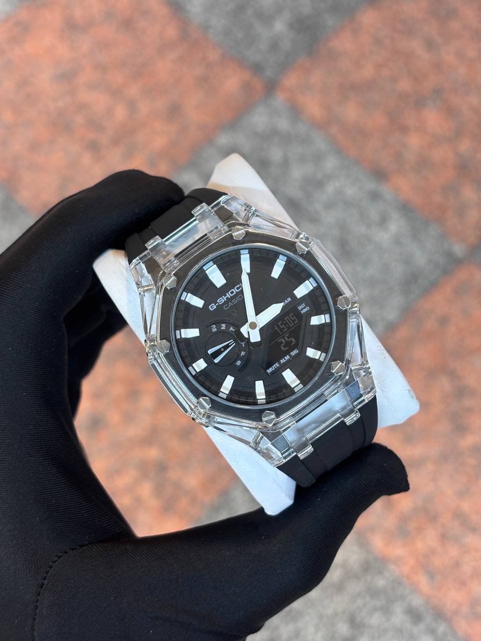 کاسیو جیشاک قاب شیشه ای مسترکوالیتی مدل GA-2100