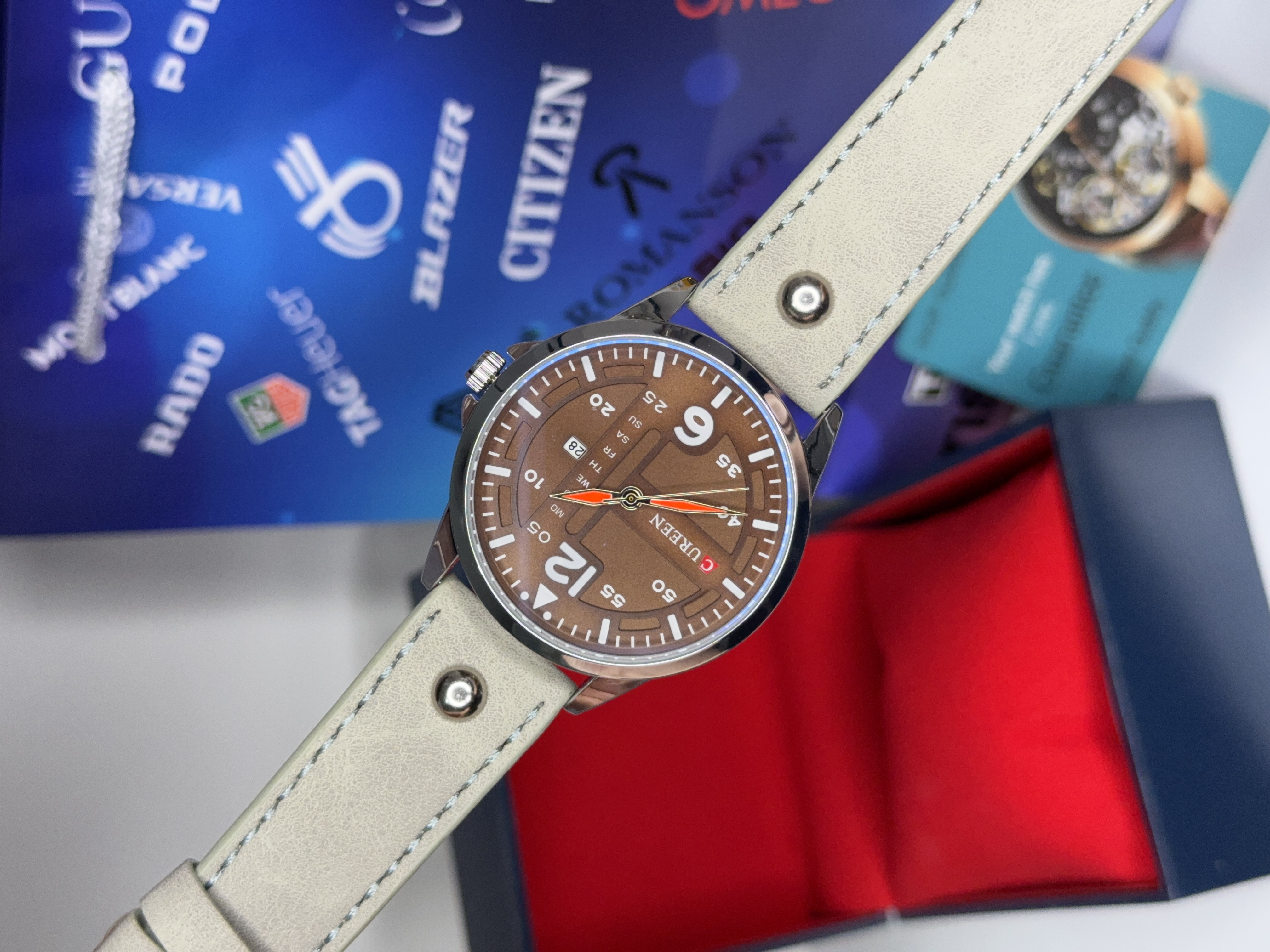 ساعت مچی کارن مردانه چرمی اورجینال