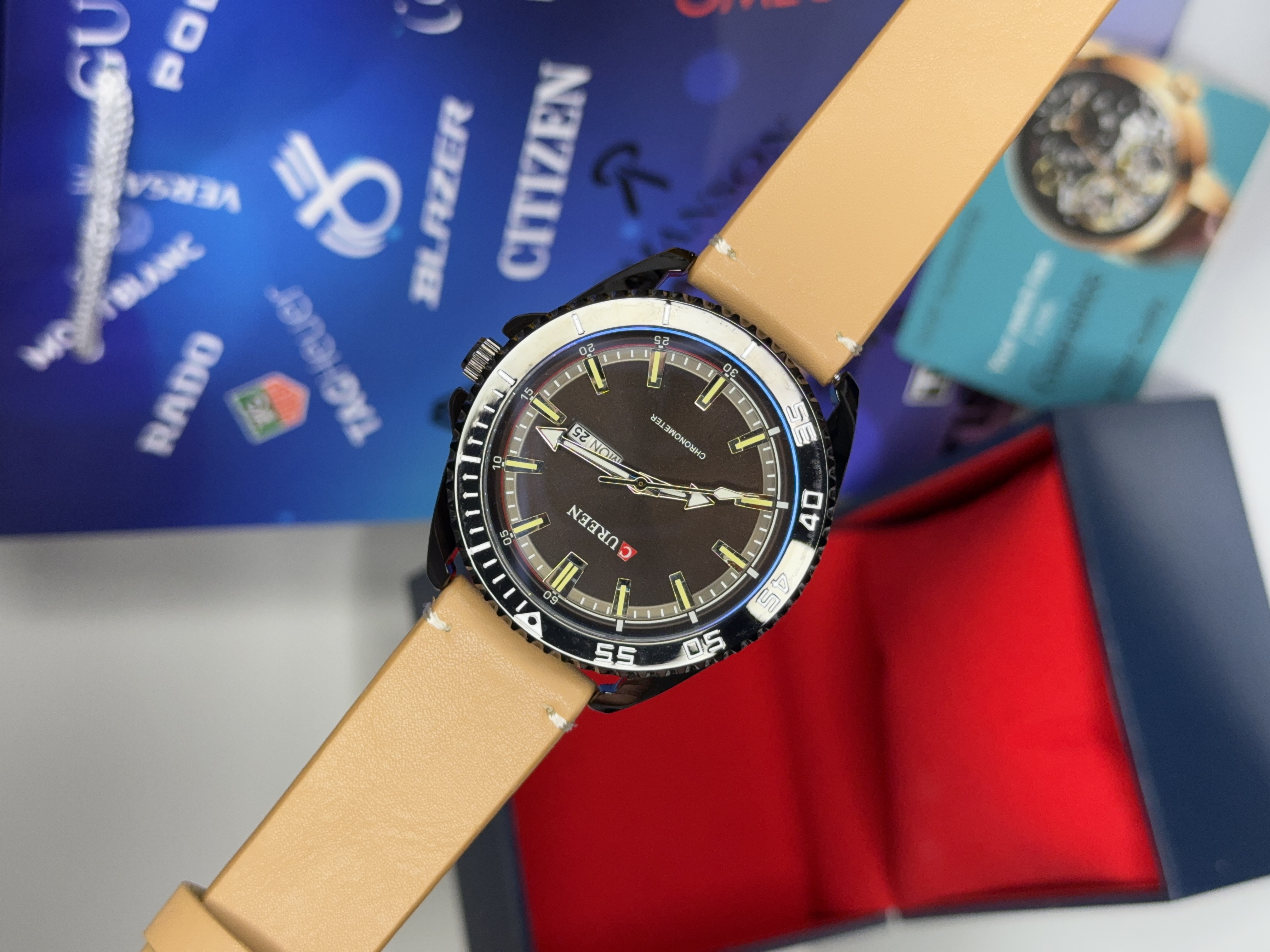 ساعت مچی کارن مردانه چرمی اورجینال