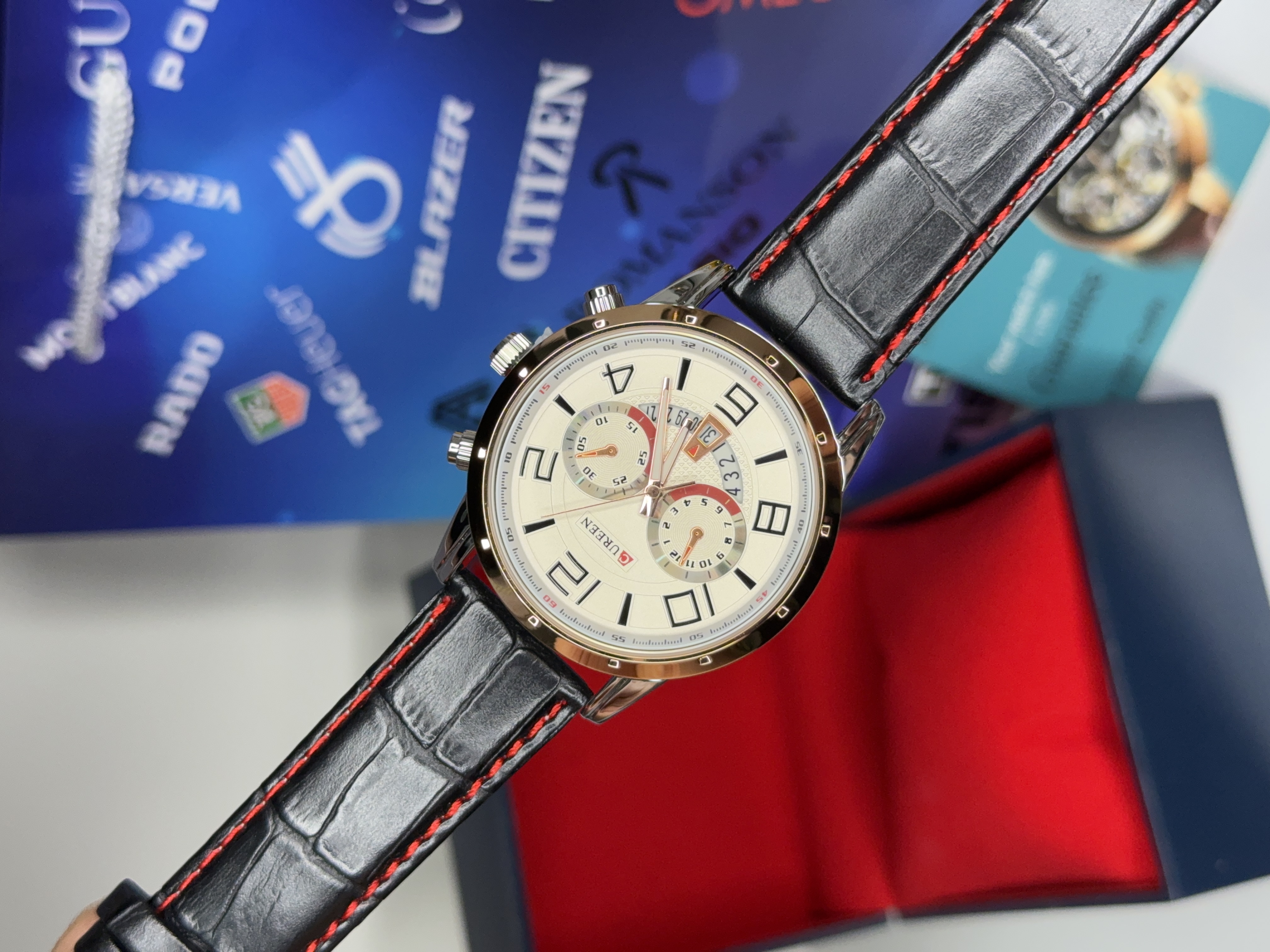 ساعت مچی کارن مردانه چرمی اورجینال