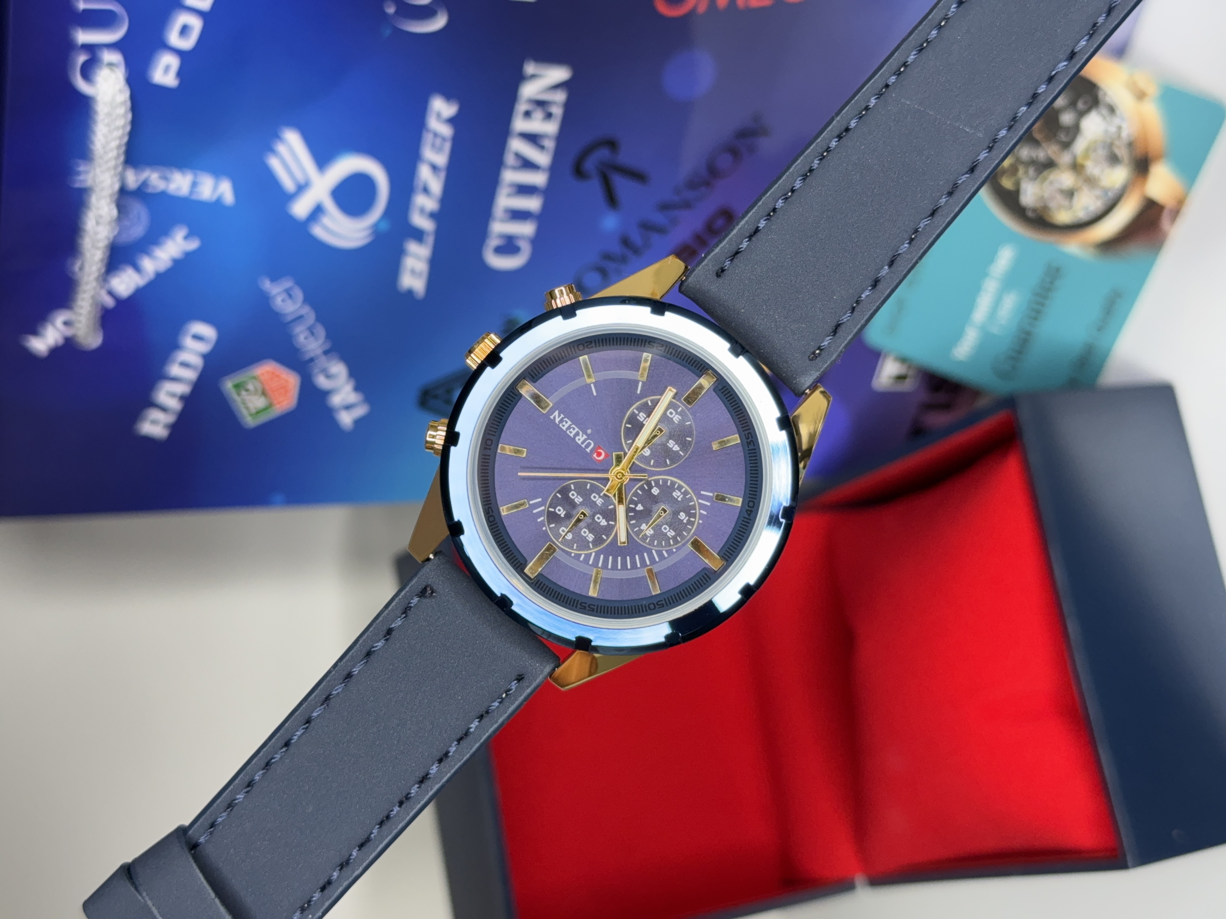 ساعت مچی کارن مردانه چرمی اورجینال