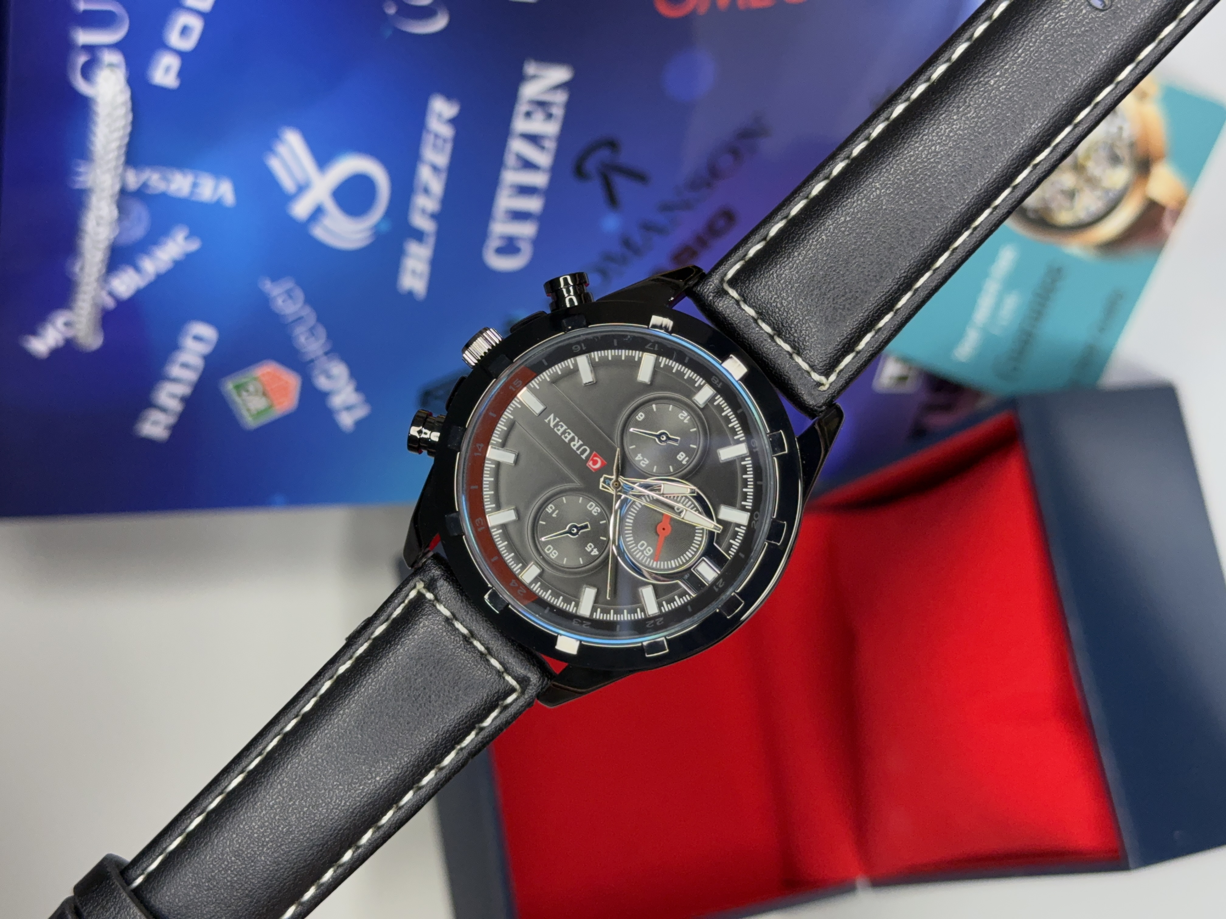 ساعت مچی کارن مردانه چرمی اورجینال