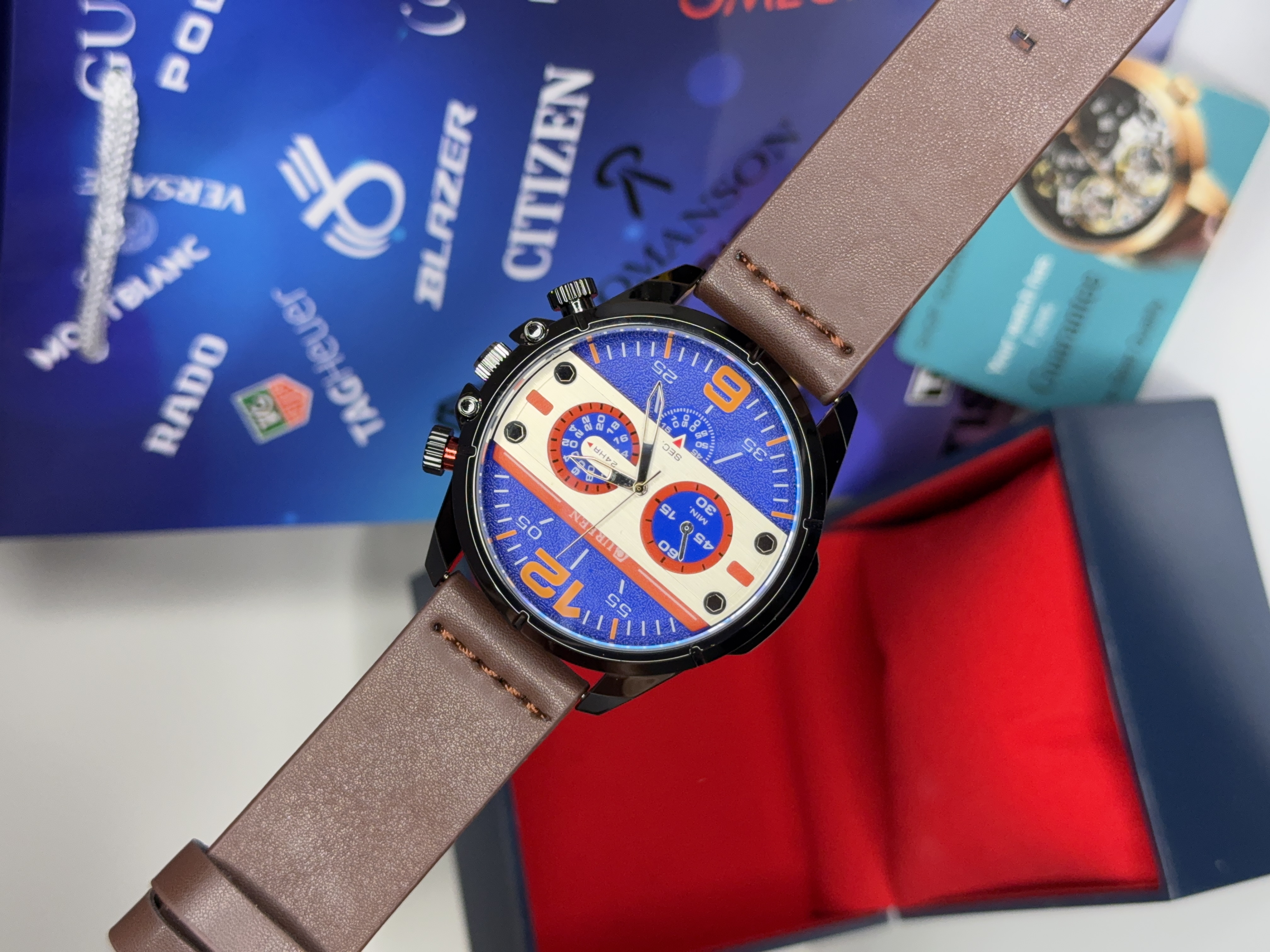 ساعت مچی کارن مردانه چرمی اورجینال