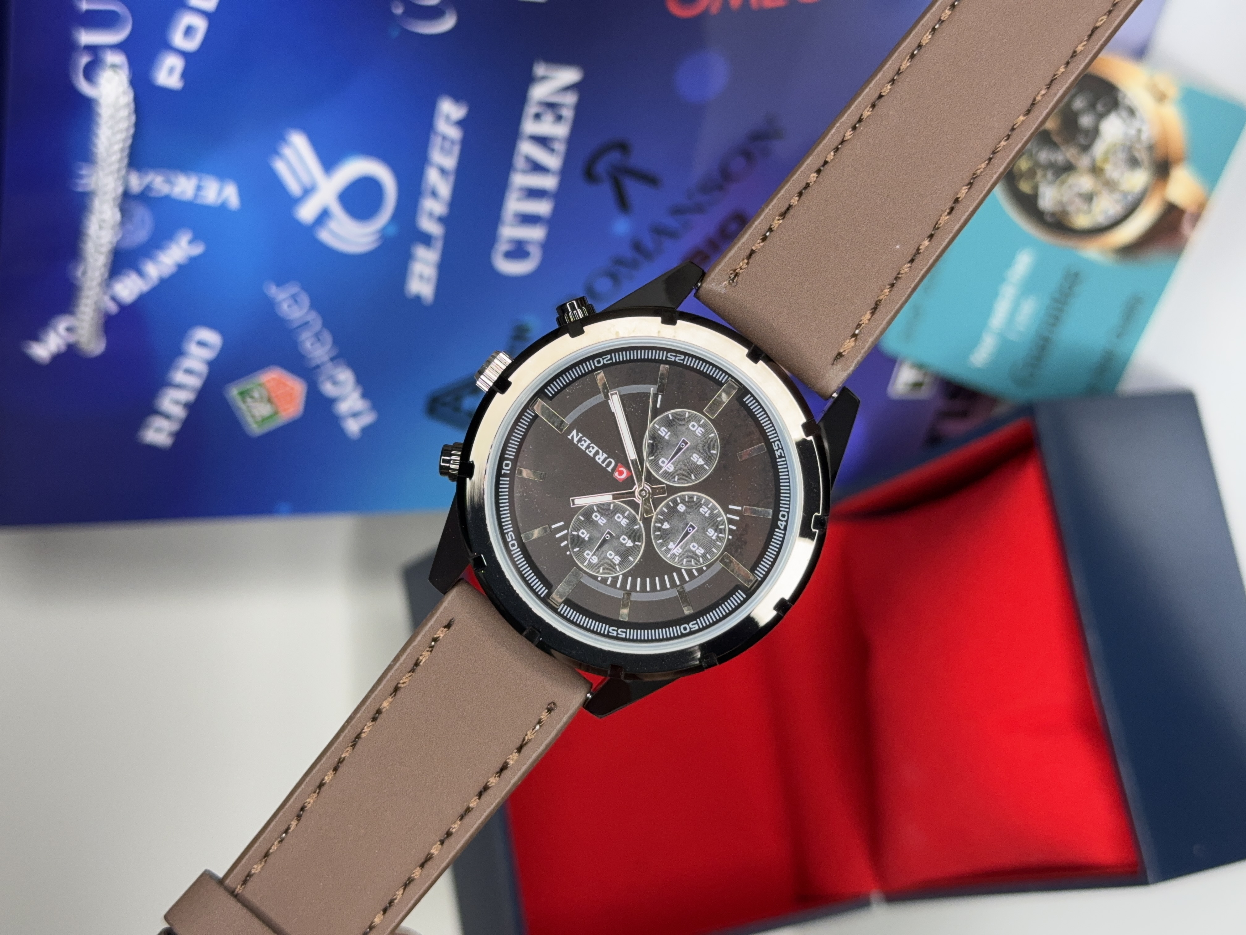 ساعت مچی کارن مردانه چرمی اورجینال