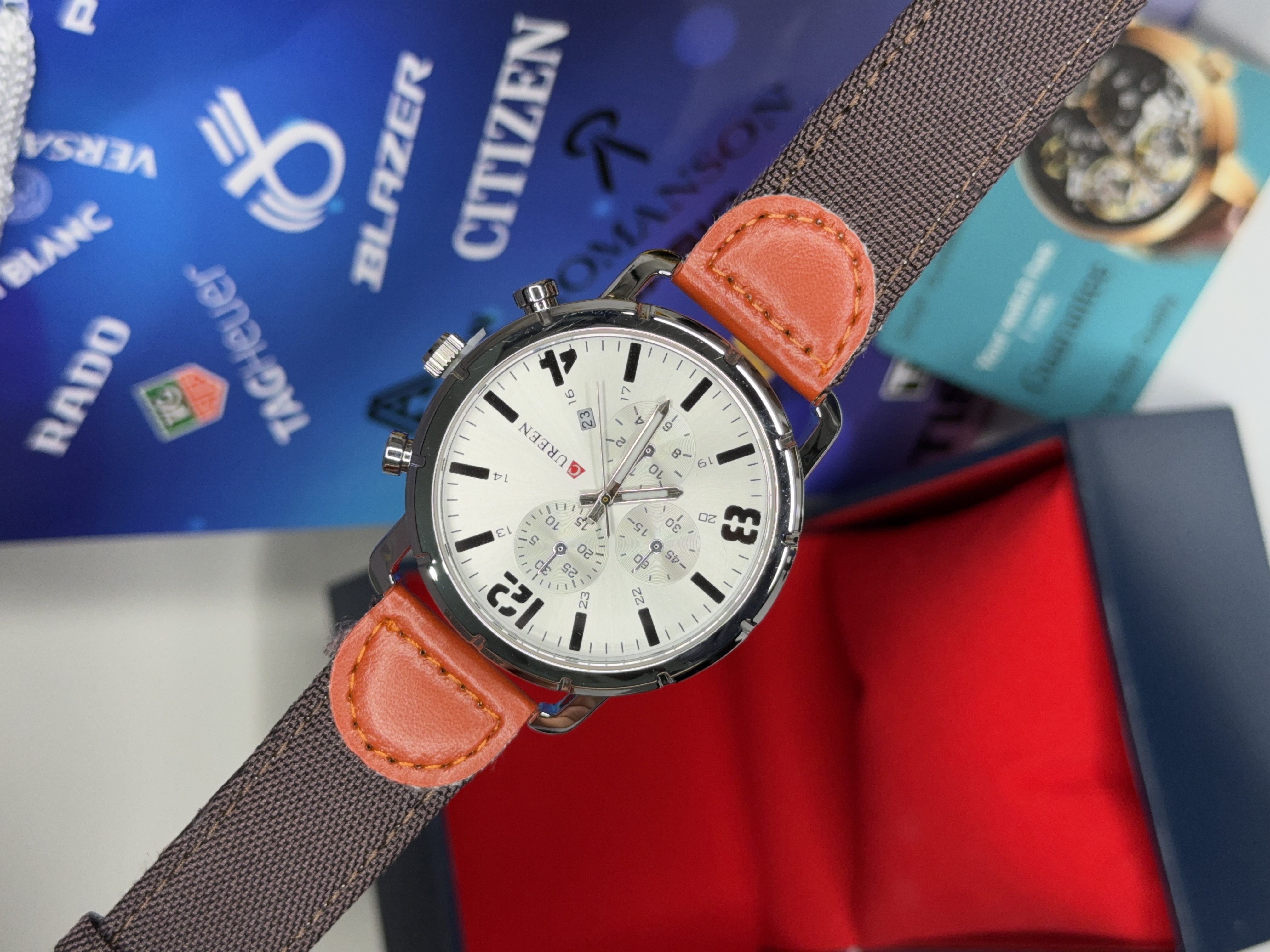 ساعت مچی کارن مردانه چرمی اورجینال