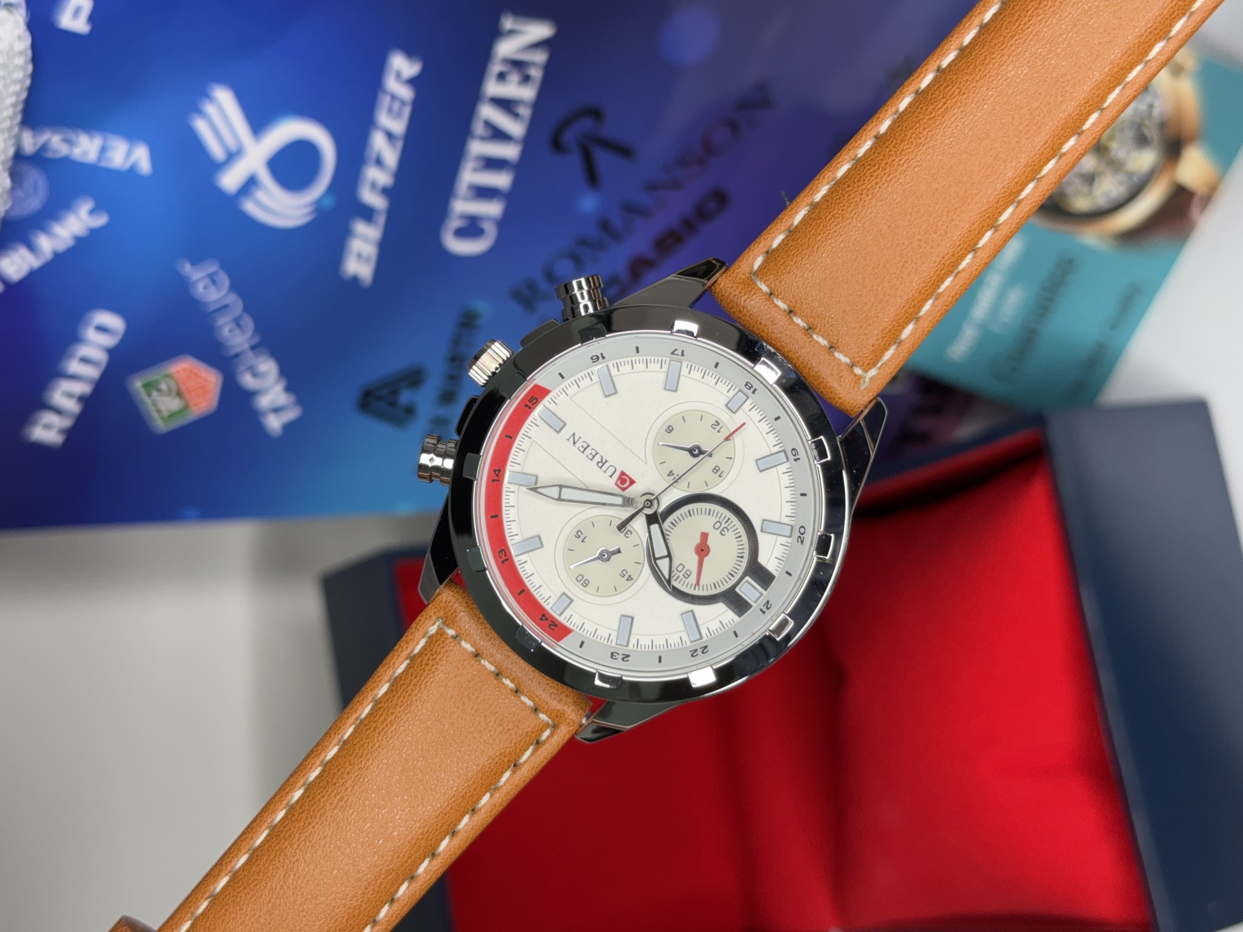 ساعت مچی کارن مردانه چرمی اورجینال