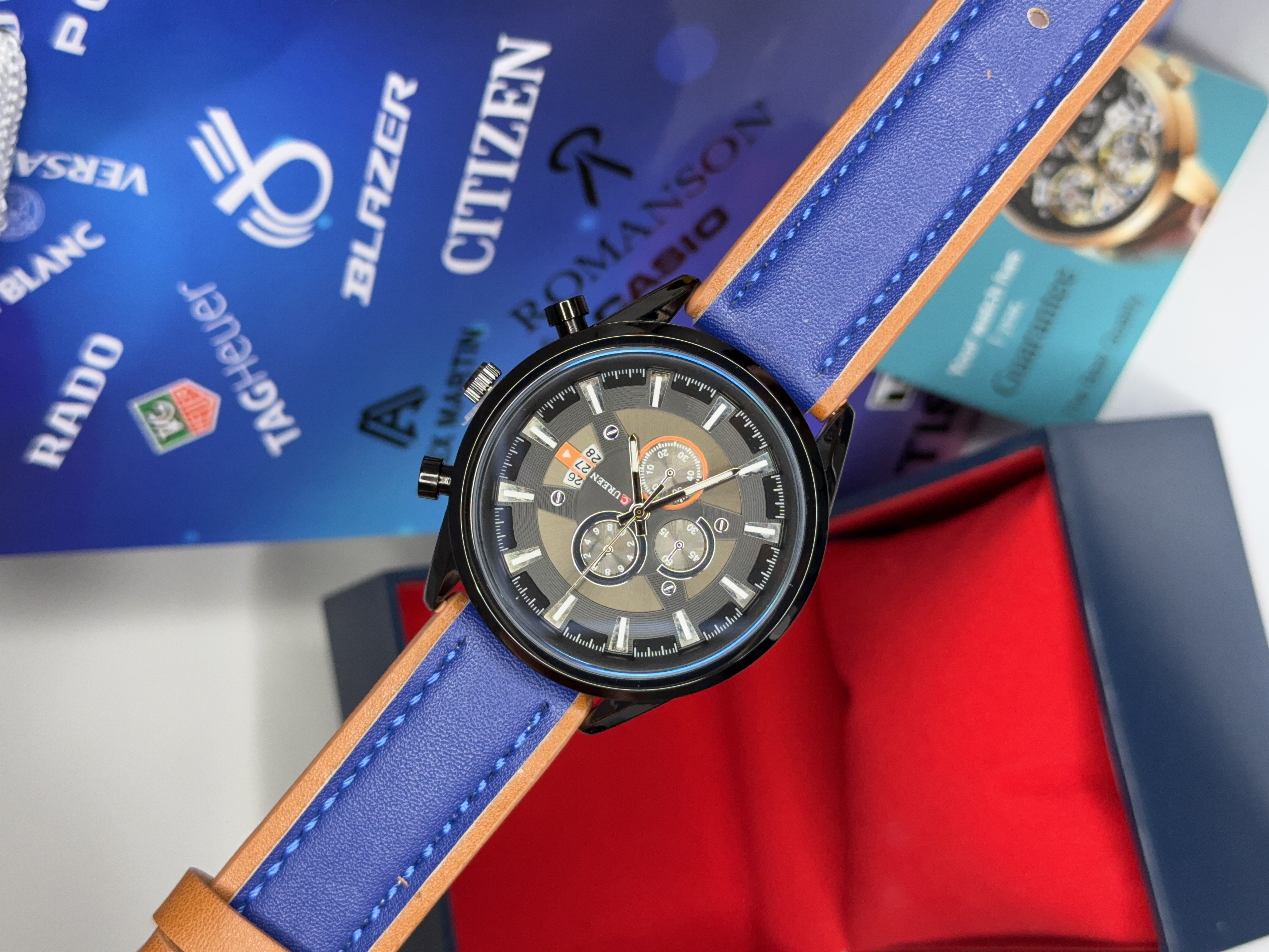 ساعت مچی کارن مردانه چرمی اورجینال