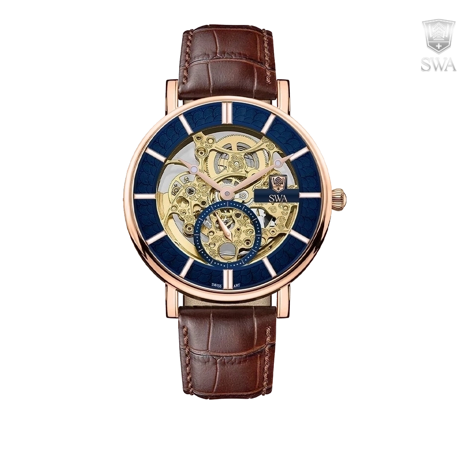 ساعت سوئیس آرت مردانه اتوماتیک چرمی ۹۲۰۱۵۵