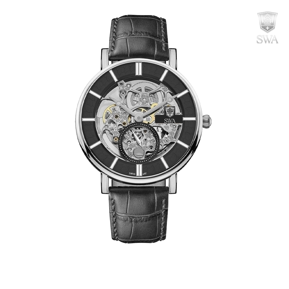 ساعت سوئیس آرت مردانه اتوماتیک چرمی ۹۲۰۱۵۵