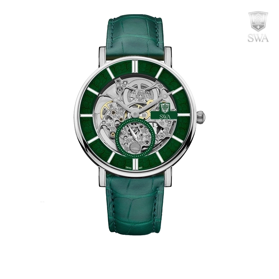 ساعت سوئیس آرت مردانه اتوماتیک چرمی ۹۲۰۱۵۵