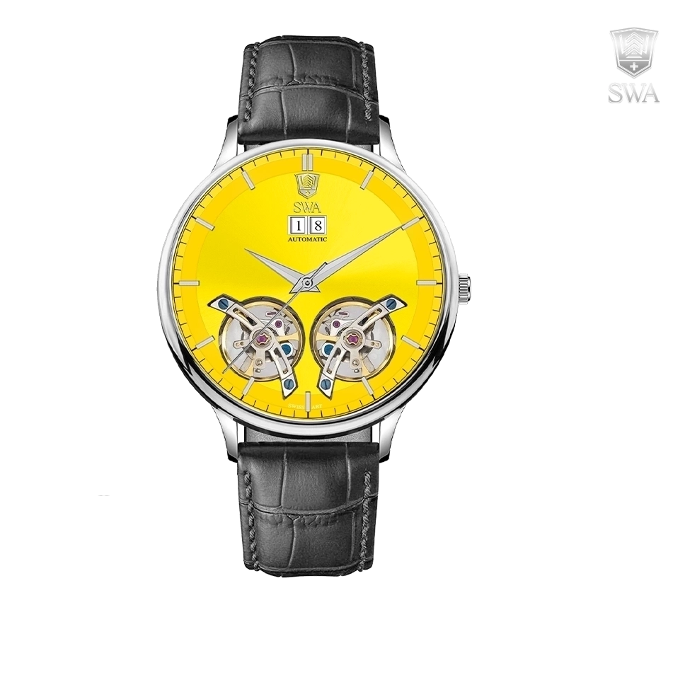 ساعت سوئیس آرت مردانه اتوماتیک چرمی ۹۲۰۱۵۶