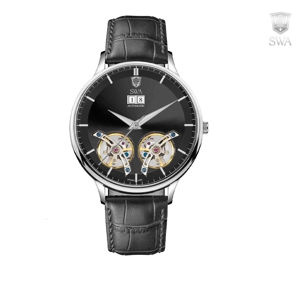 ساعت سوئیس آرت مردانه اتوماتیک چرمی ۹۲۰۱۵۶