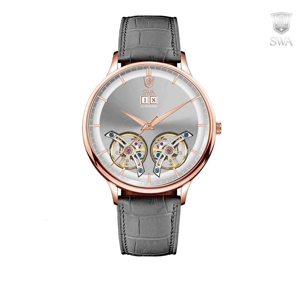 ساعت سوئیس آرت مردانه اتوماتیک چرمی ۹۲۰۱۵۶