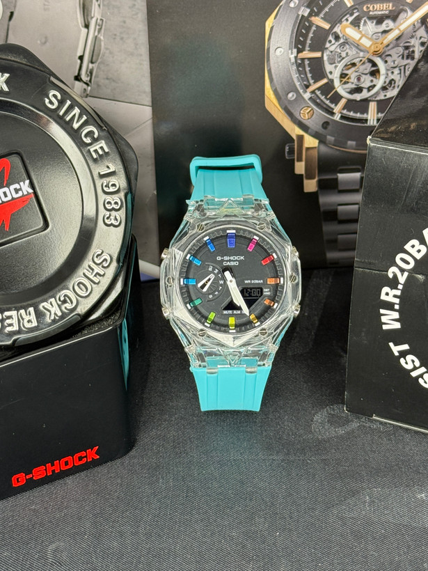 کاسیو جیشاک قاب شیشه ای مدل GA-2100