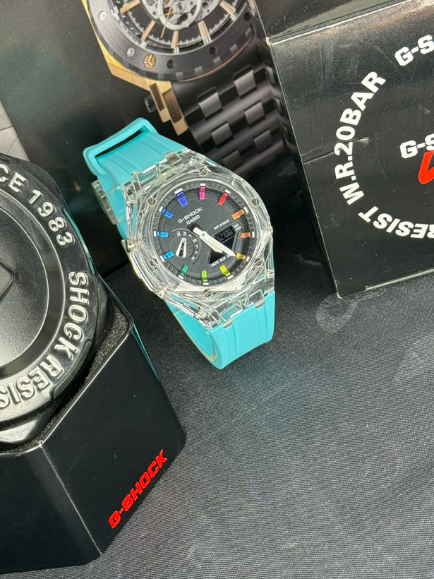 کاسیو جیشاک قاب شیشه ای مدل GA-2100