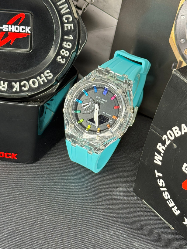 کاسیو جیشاک قاب شیشه ای مدل GA-2100