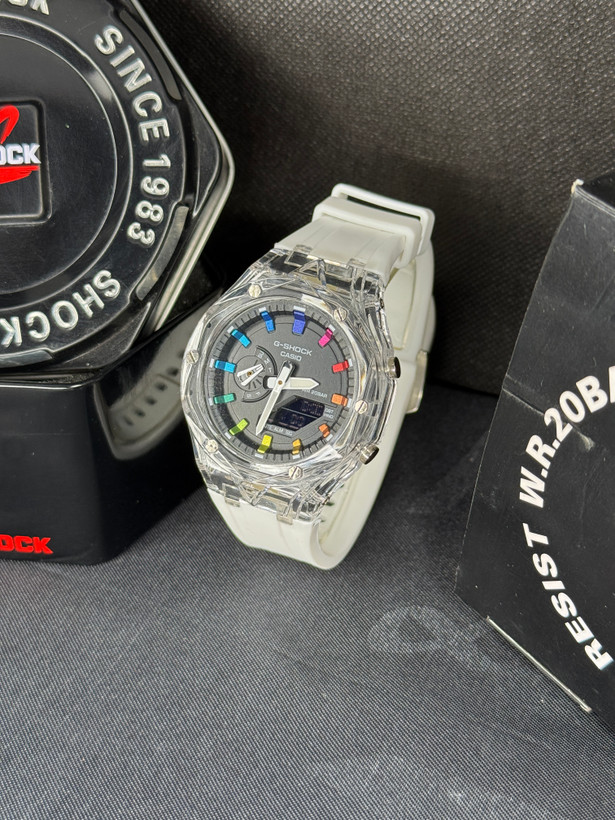 کاسیو جیشاک قاب شیشه ای مدل GA-2100