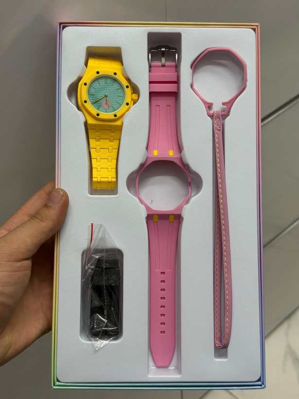 ساعت مچی آویزی رویال پاپ سه حالته Swatch & Ap