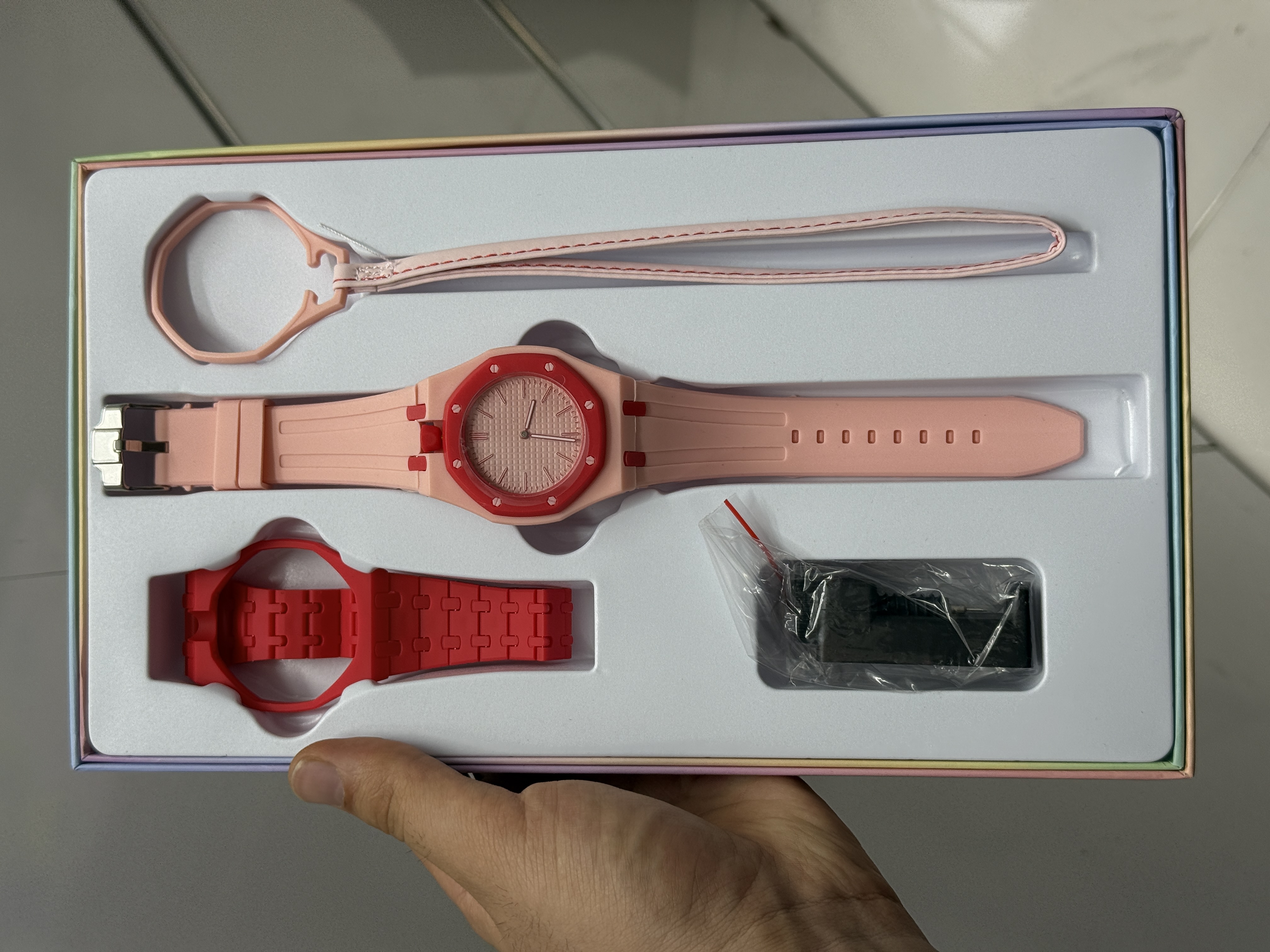 ساعت مچی آویزی رویال پاپ سه حالته Swatch & Ap