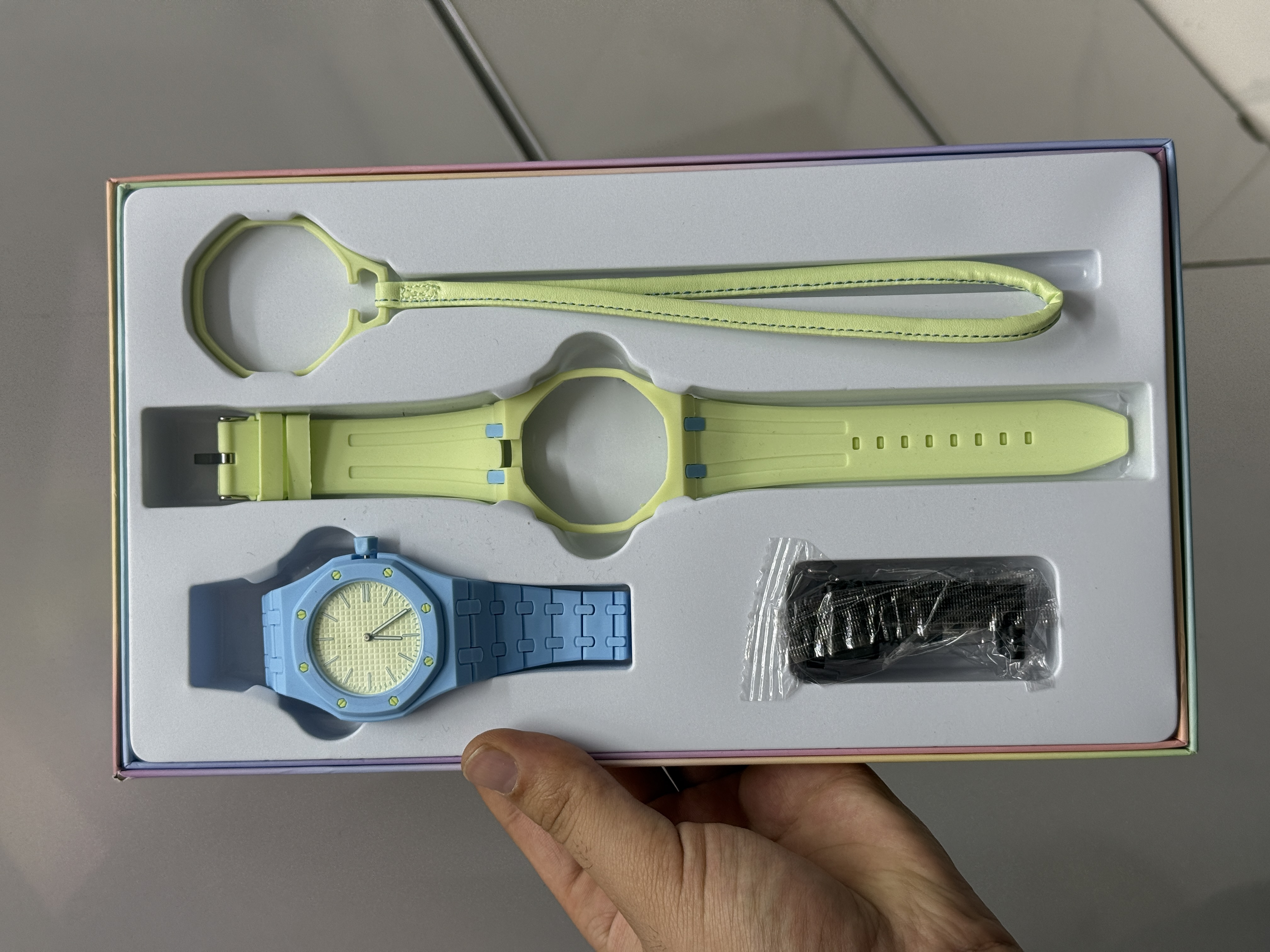 ساعت مچی آویزی رویال پاپ سه حالته Swatch & Ap